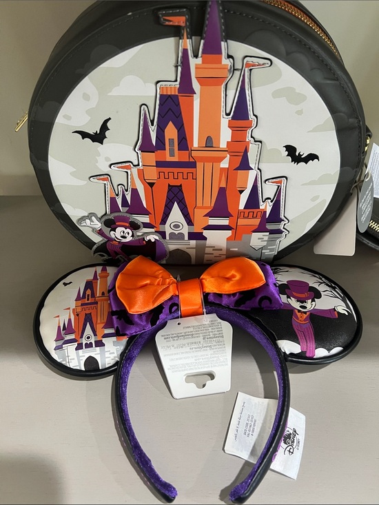 Disney Handbags - MNSSHP Disney World Halloween Castle Ear Headband with Matching Bag